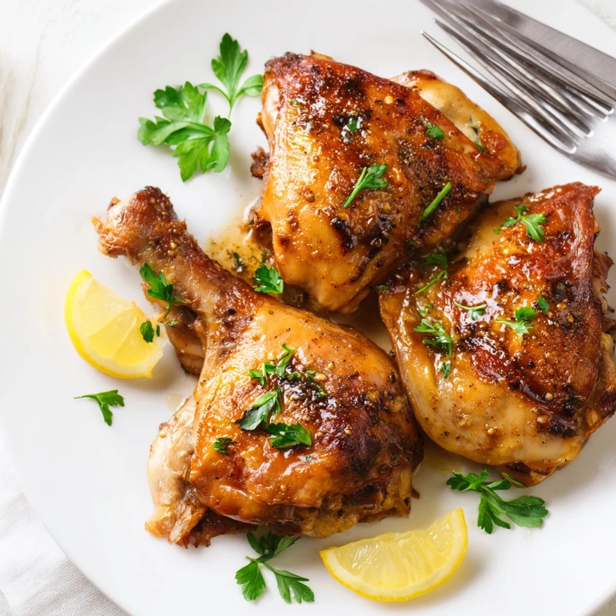 Oven-roasted whole buttermilk chicken cut into pieces showing juicy meat and golden crispy skin