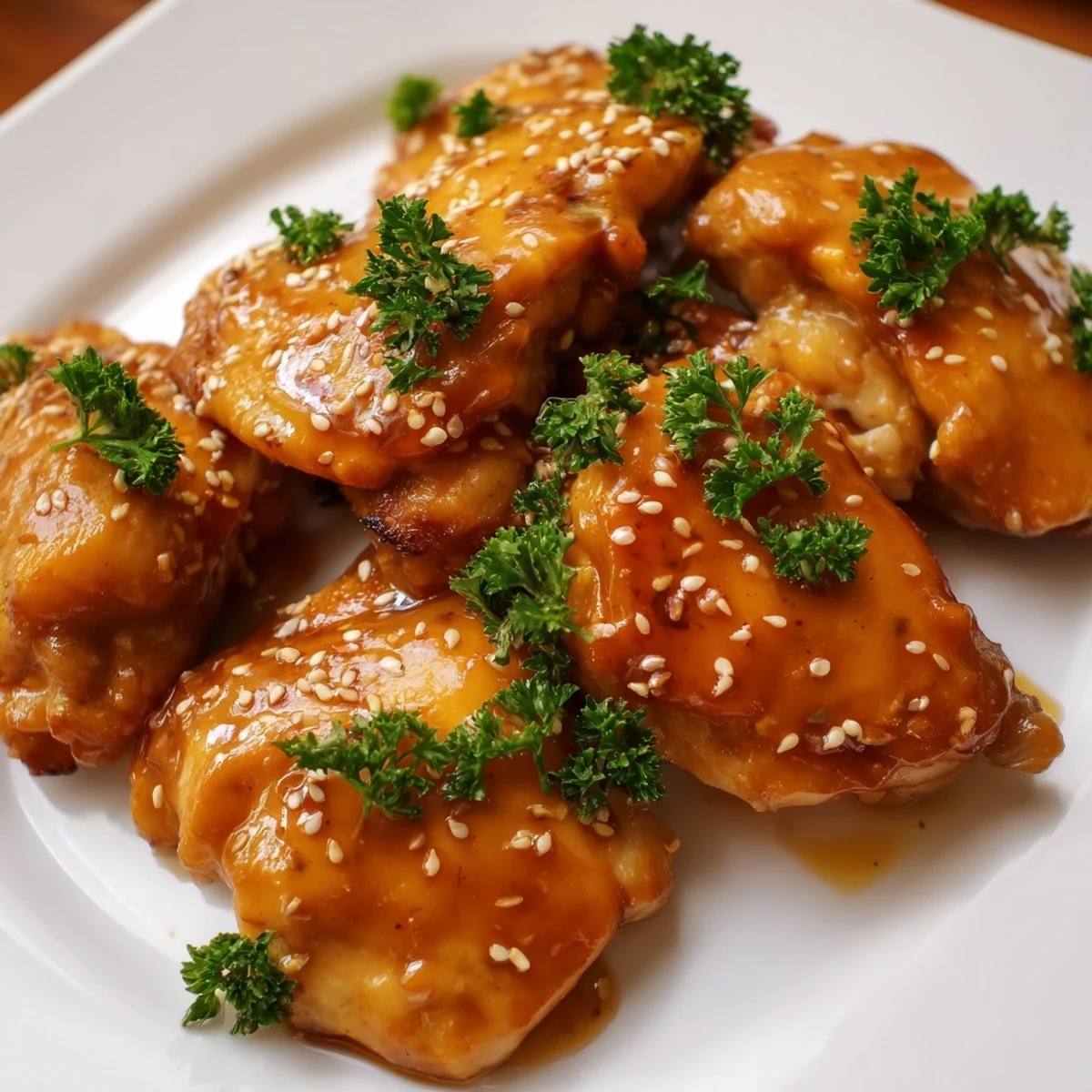 Family-friendly honey butter chicken served hot over steamed white rice with chives