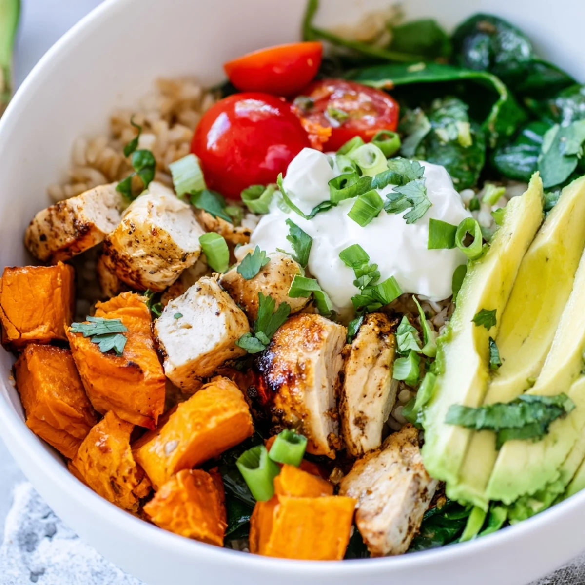 Wholesome Chicken Sweet Potato Bowl