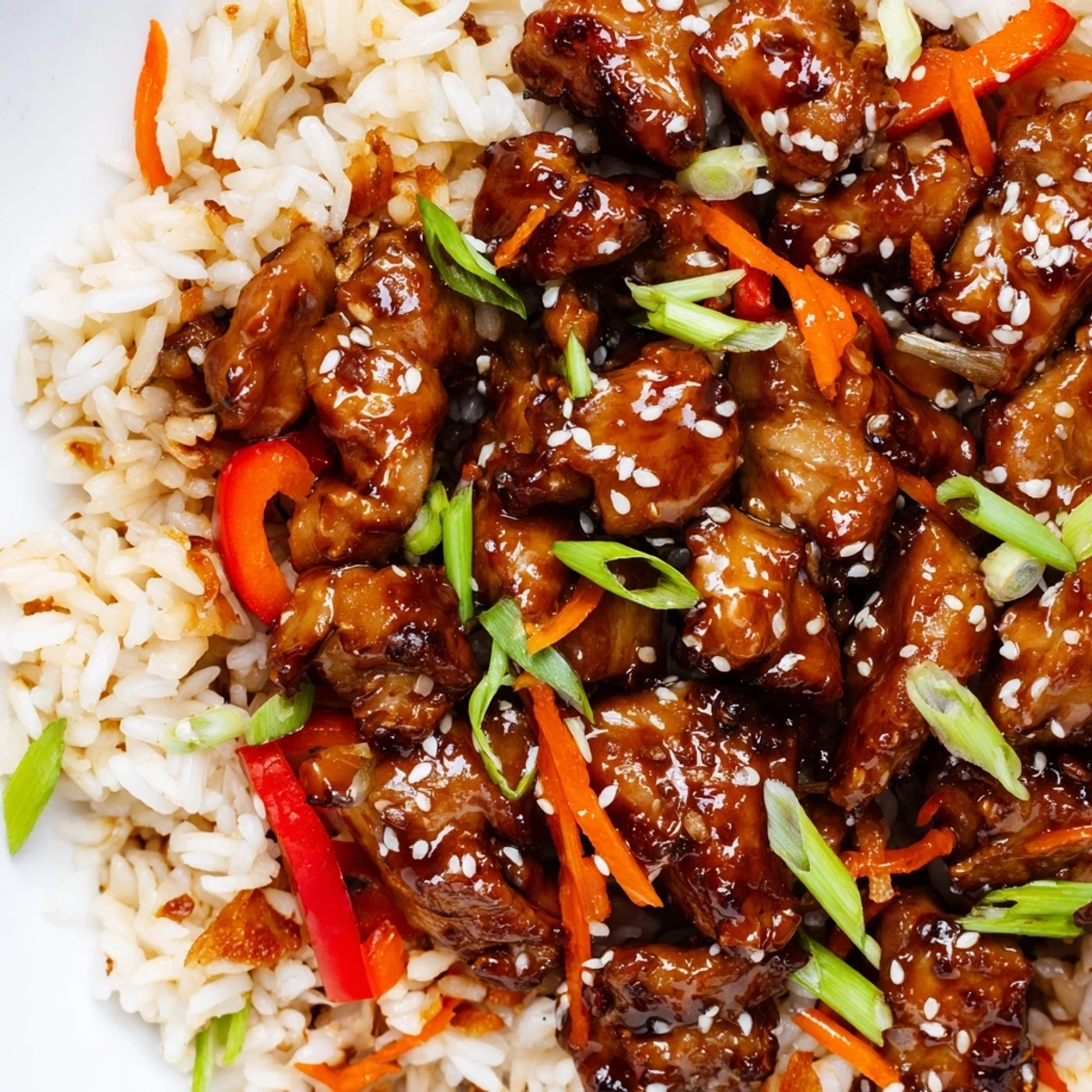 One Pan Korean BBQ Chicken Rice