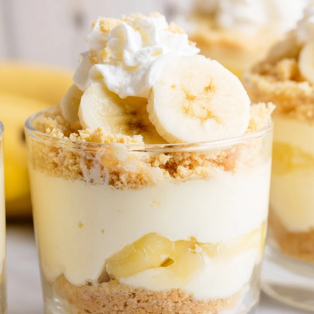 No Bake Banana Pudding Cheesecake Cups