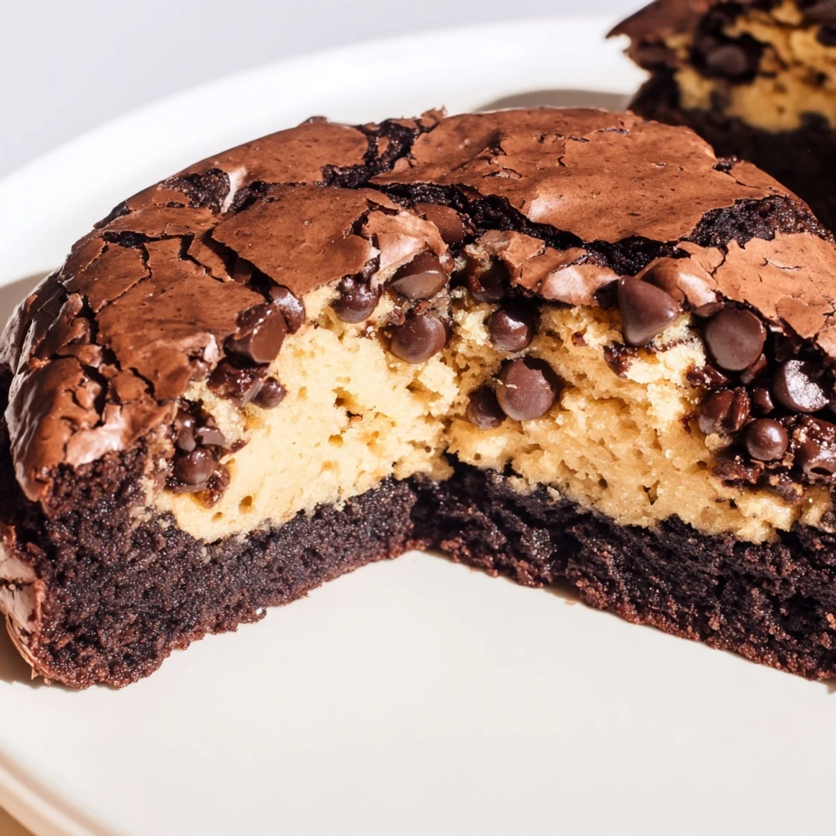 Fudgy Brownie Cookies Stuffed Cookie Dough