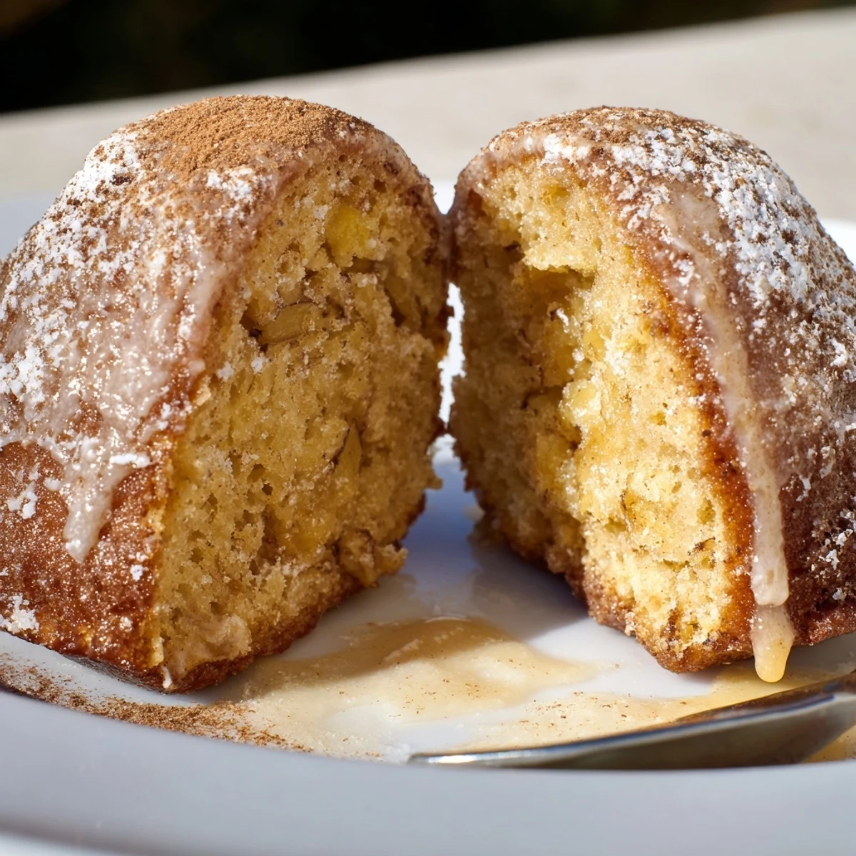Banana Donuts with glossy vanilla glaze, golden edges, and soft crumb