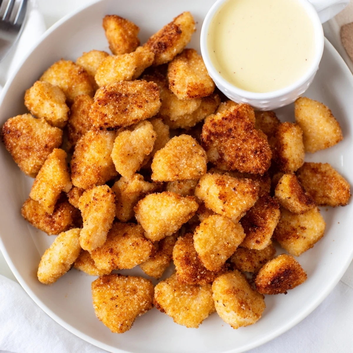 Buttermilk-marinated Chicken Bites fried to crunchy perfection, served with ranch