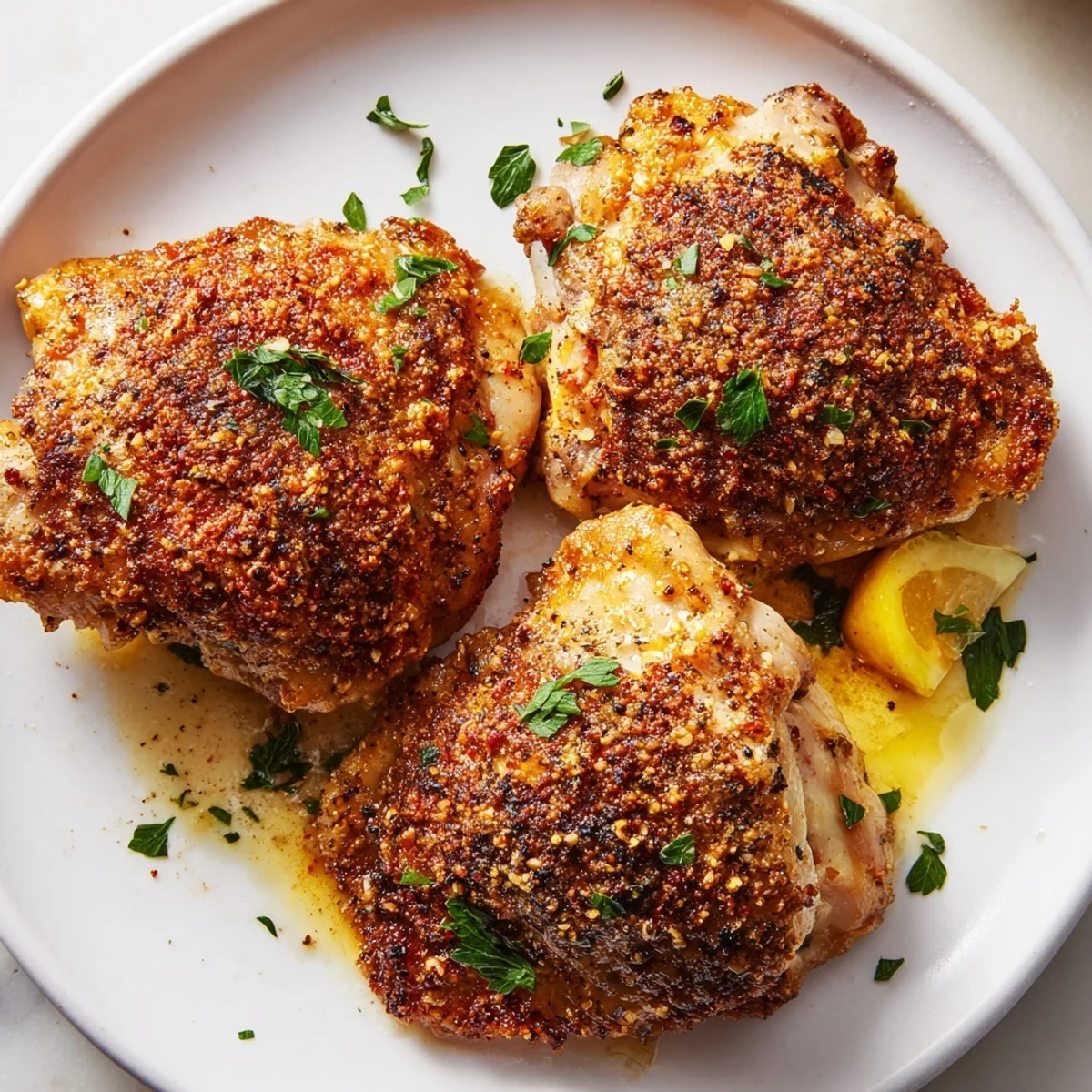 Oven Baked Chicken Thighs