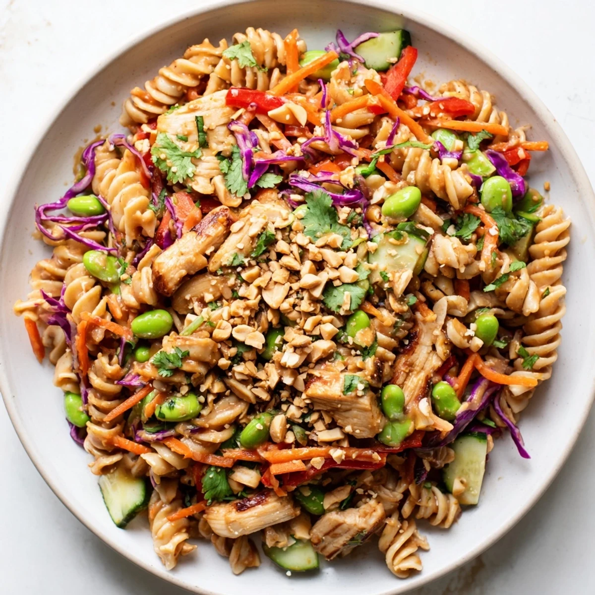 Thai Pasta Salad with Protein