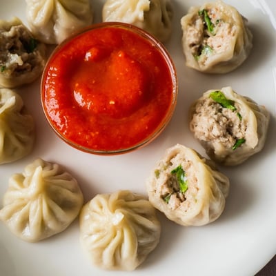 Nepali Momo Steamed Dumplings